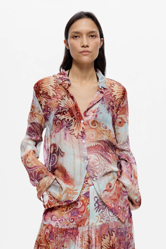Camasa imprimata cu model paisley