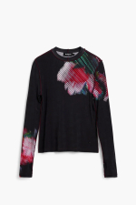 BLUZA NEAGRA CU PRINT