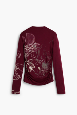 BLUZA VISINIE CU PRINT TEXT