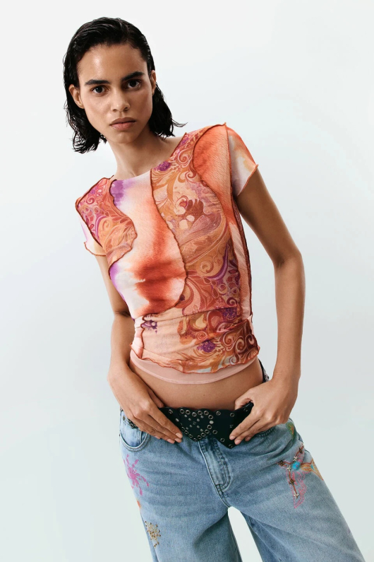 Tricou cu maneca scurta imprimat