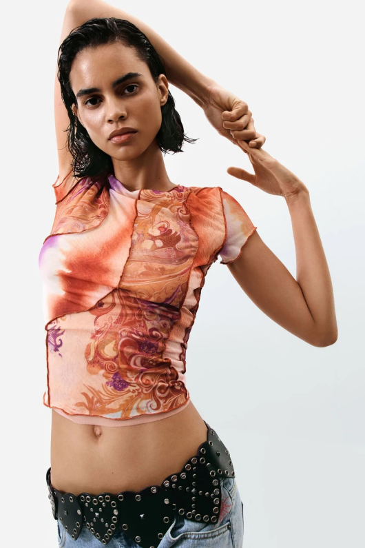 Tricou cu maneca scurta imprimat