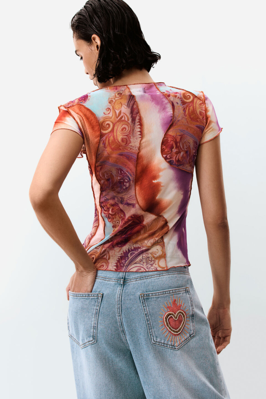 Tricou cu maneca scurta imprimat