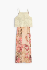 ROCHIE LUNGA CU PRINT SI MAIEU TRICOT