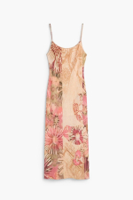 ROCHIE LUNGA CU PRINT SI MAIEU TRICOT