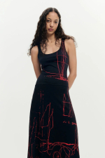 Rochie asimetrica fara maneci