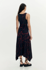 Rochie asimetrica fara maneci