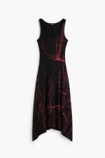 Rochie asimetrica fara maneci
