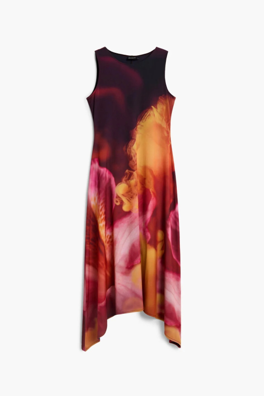 Rochie asimetrica fara maneci