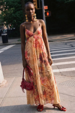 ROCHIE LUNGA CU PRINT BOHO
