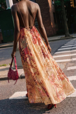 ROCHIE LUNGA CU PRINT BOHO