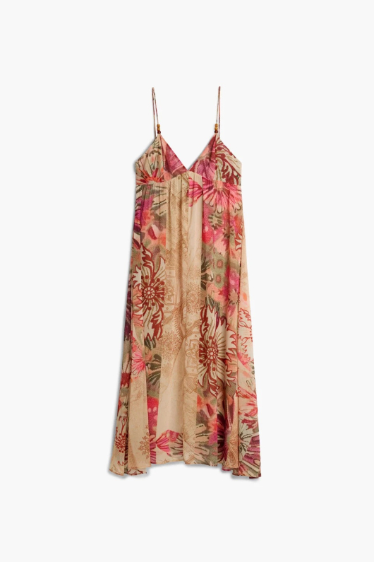 ROCHIE LUNGA CU PRINT BOHO