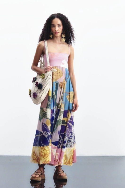 Rochie lunga imprimata
