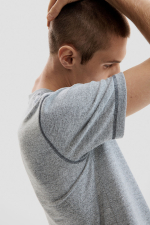TRICOU GRI DIN MATERIAL MOALE