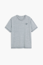 TRICOU GRI DIN MATERIAL MOALE