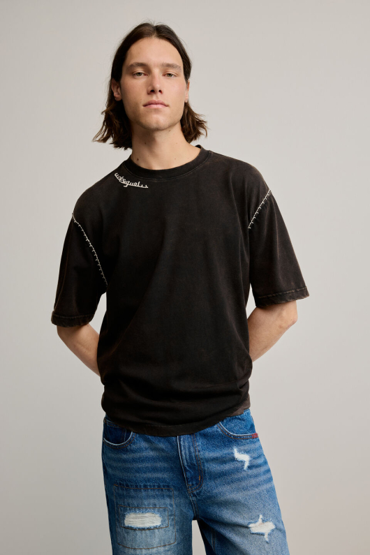 TRICOU SIMPLU CU BRODERIE
