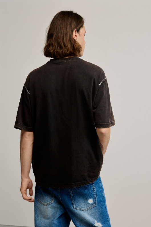 TRICOU SIMPLU CU BRODERIE