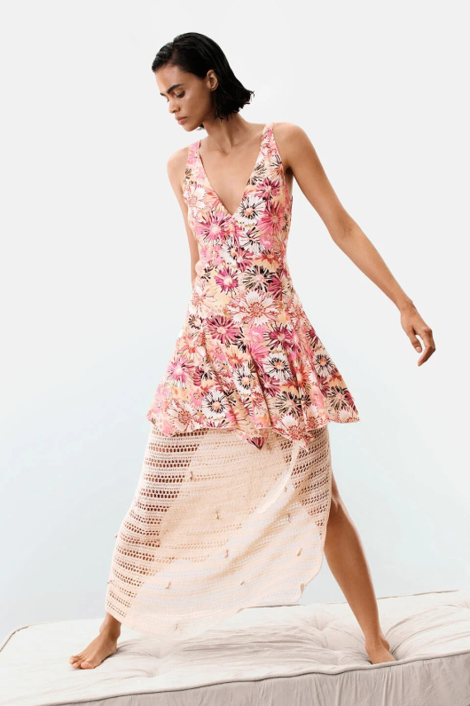 Rochie midi imprimata