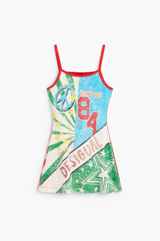Rochie imprimata multicolor