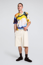 Tricou imprimat multicolor