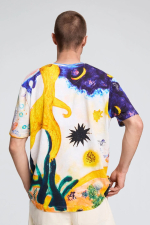 Tricou imprimat multicolor
