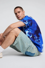 Tricou tie-dye albastru