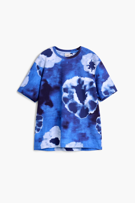 Tricou tie-dye albastru