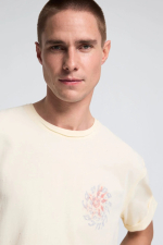 Tricou din bumbac imprimat cu mici gauri