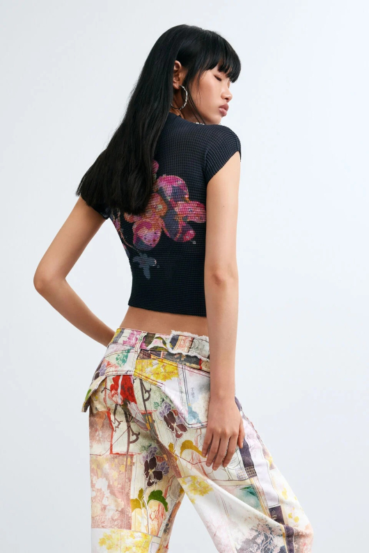 BLUZA CROPPED CREPONATA