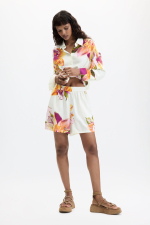 PANTALONI SCURTI, ALBI CU PRINT FLORAL