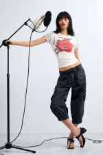 PANTALONI CARGO 3/4
