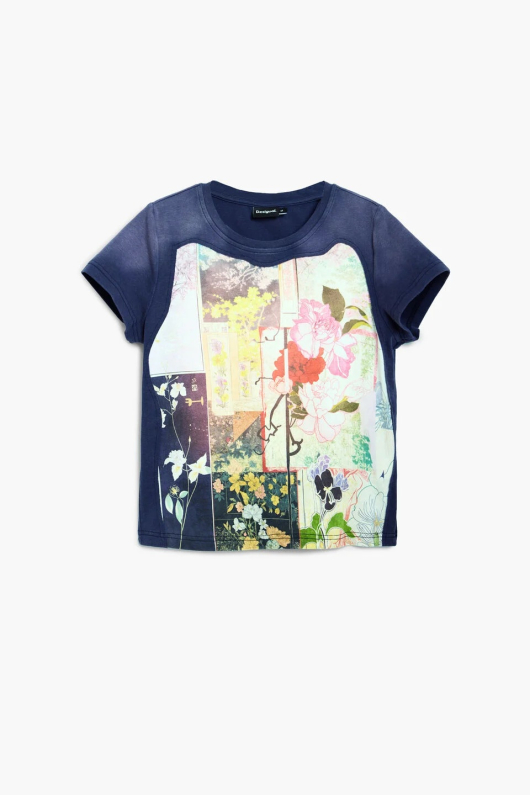TRICOU CU IMPRIMEU FLORAL