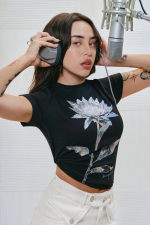 Tricou cu Imprimeu Floral