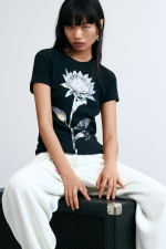 Tricou cu Imprimeu Floral