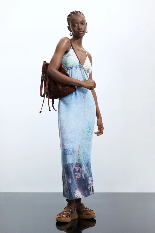 ROCHIE DIN LYOCELL CU PRINT FLORAL