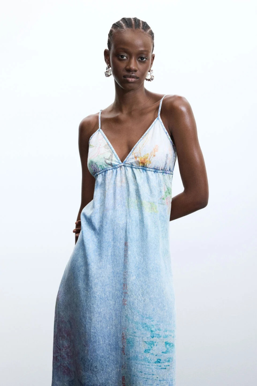 ROCHIE DIN LYOCELL CU PRINT FLORAL