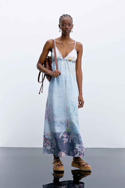 ROCHIE DIN LYOCELL CU PRINT FLORAL