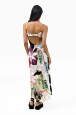 ROCHIE CU BRETELE SI PRINT FLORAL