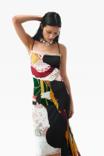 ROCHIE CU BRETELE SI PRINT FLORAL