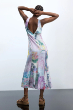 Rochie imprimata 2 in 1