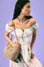 ROCHIE LUNGA CU PRINT FLORAL
