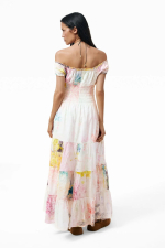 ROCHIE LUNGA CU PRINT FLORAL