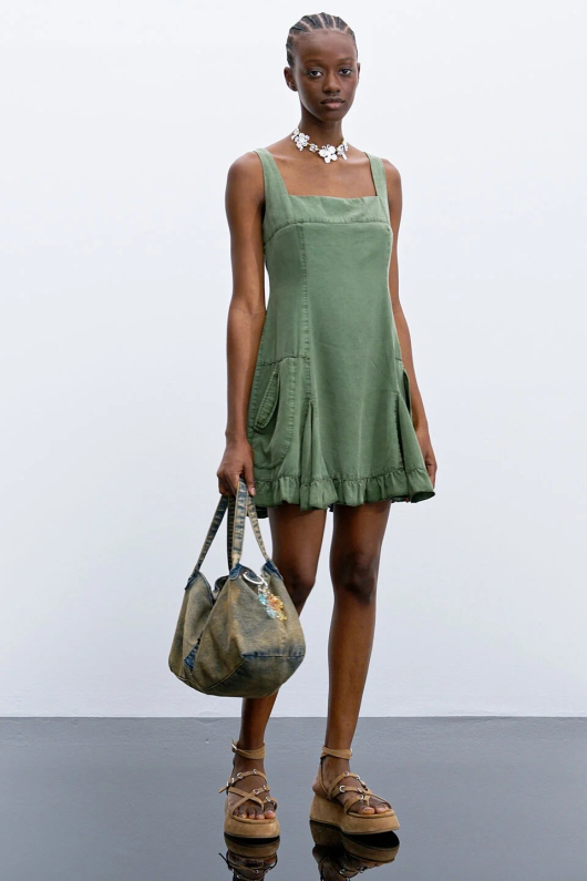 Rochie scurta din tencel