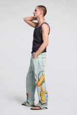 PANTALONI DIN BLUGI IMPRIMATI