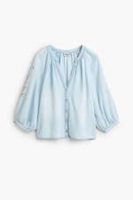 BLUZA DIN LYOCELL CU BRODERIE