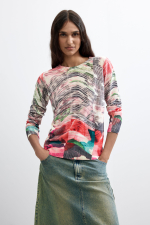 PULOVER SUBTIRE COLORAT