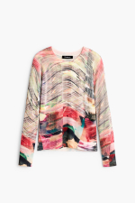 PULOVER SUBTIRE COLORAT
