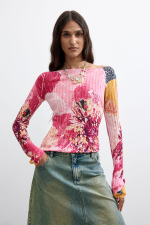 PULOVER CU PRINT FLORAL