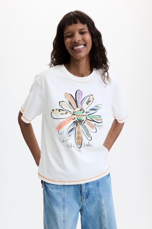 TRICOU CU PRINT FLOARE