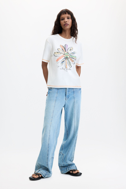 TRICOU CU PRINT FLOARE