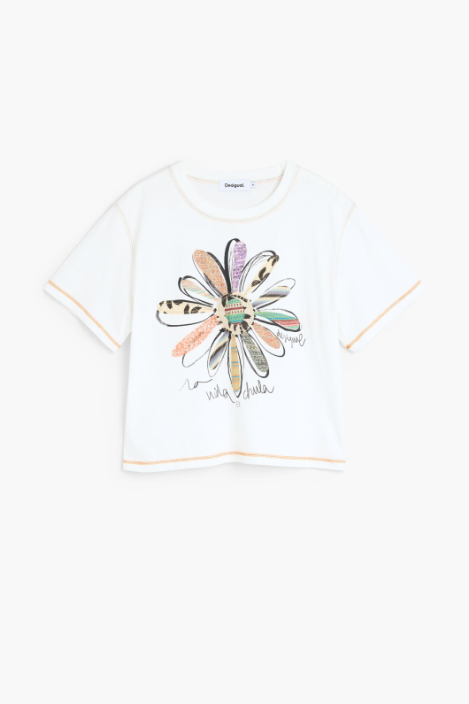 TRICOU CU PRINT FLOARE